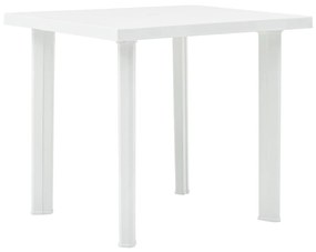 vidaXL fehér műanyag kerti asztal 80 x 75 x 72 cm