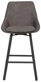 Szürke bárszék szett 2 db-os (ülésmagasság 65 cm) Alison – Rowico