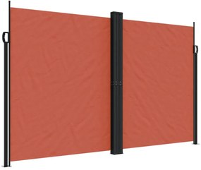 terrakotta behúzható oldalsó napellenző 200 x 1200 cm