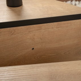 Kávézóasztal Orion Honey Oak Fekete
