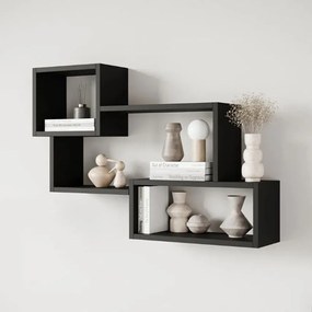 Fali polc 87x18x54cm barna FUR1961-2