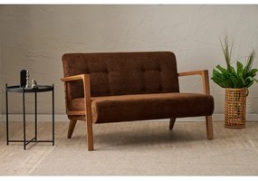 TUMI kétszemélyes barna kanapé