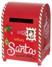 Karácsonyi postaláda piros Letters to Santa 19 cm