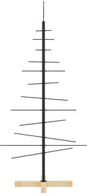 fekete fém karácsonyfa alap dekorációhoz 120 cm