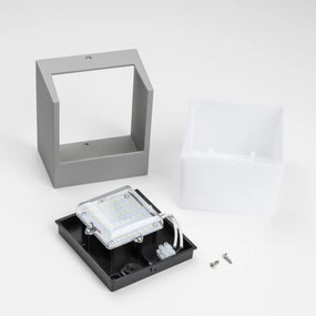 Brilagi - LED Kültéri fali lámpa TERNI LED/12W/230V szürke IP44