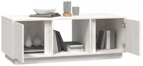 fehér tömör fenyőfa dohányzóasztal 110x50x40 cm