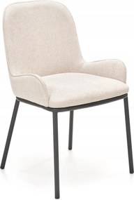 Kárpitozott szék karfával bézs étkező nappaliba K481