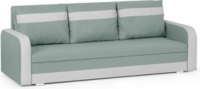 KONRAD Háromszemélyes kinyitható kanapé Menta/fehér