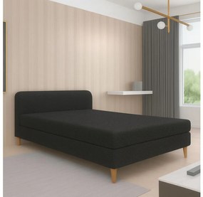 Kárpitozott heverő BRISBANE 110x200 cm fekete