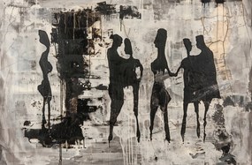 Poszter 91,5x60cm SzĂŒrke emberek