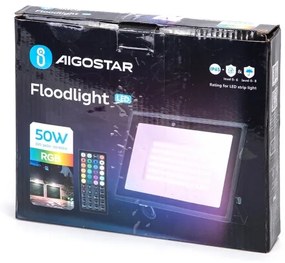 Aigostar - LED RGB Reflektor LED/50W/230V IP65 + távirányító