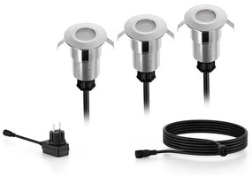 Philips Philips - 3 db SPORE LED 1W 24V kültéri beépíthető lámpa IP67 P6038
