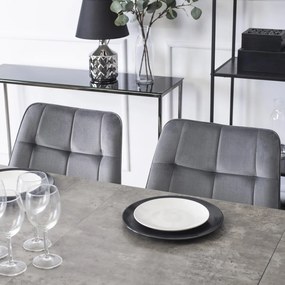 Szürke Bársony Étkezőszék RIO