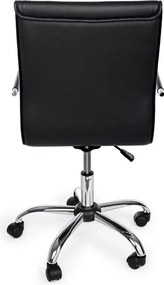 Fekete bőrutánzat irodai szék Perth – Yes Everyday