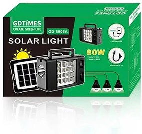 Napelemes világítás GDTIMES GD-8006A