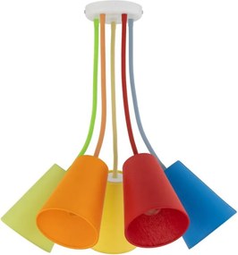 TK Lighting WIRE COLOUR 2107 Plafonlámpa 5x60W/E27