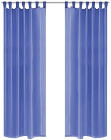 2 db királykék voile függöny 140 x 225 cm