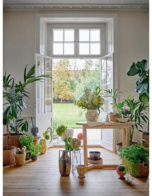 Natúr színű kaucsukfa konzolasztal 35x100 cm Serrone – Bloomingville