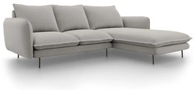 Vienna világosszürke sarokkanapé, jobb oldali - Cosmopolitan Design