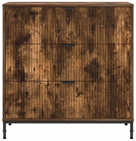 Széf fiókkal Füstölt tölgy 79.5 x 33 x 82 cm Faanyag