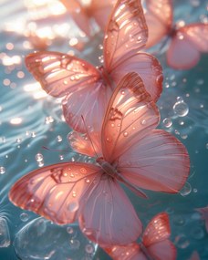 Poszter 40x50cm Fényes pillangók