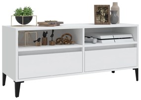 fehér szerelt fa TV-szekrény 100x34,5x44,5 cm