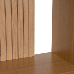 Natúr színű gyerek könyvespolc tölgyfa dekorral 63x159 cm Mid-Lines – Casa Selección