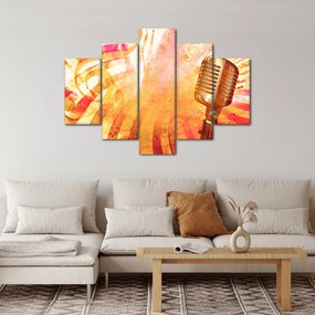Kép - Retro mikrofon (150x105 cm)