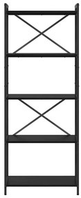 Könyvszekrény Musta tammi 60 x 30 x 153 cm Faanyag