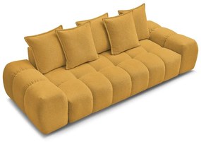 Mustársárga zsenília kanapé 278 cm Everest – Bobochic Paris