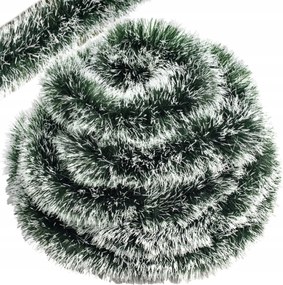 Karácsonyfa girland 600 cm Karácsonyi Karácsonyfa Lánc Zöld-Fehér