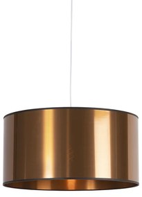 Art Deco lógólámpa fehér réz árnyékolóval 50 cm - Pendel