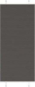 vidaXL pliszírozott redőny fekete 85x200 cm szövetszélesség 84,4 cm