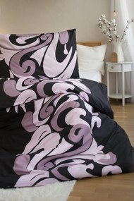 Pamut ágyneműhuzat 2 ágyhoz TATTOO, fekete Ágyneműhuzat mérete: 2 db 70 x 90 cm | 2 db 140 x 200 cm