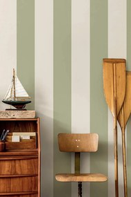 Holden Decor Wanderlust Cordelia Stripe zöld csíkos vlies tapéta – 92103