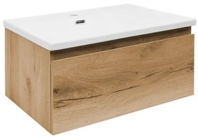 SAT B-WAY Fürdőszobaszekrény mosdóval 59x30x45 cm tölgy matt BWAY60OAKU1
