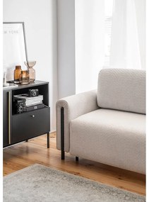 Bézs buklé kinyitható-tárolóhelyes kanapé 244 cm Arcadova – ELTAP