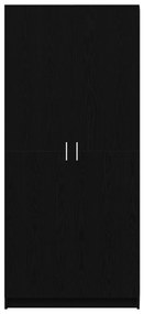 Szobaöltöny Fekete Tölgy 80x51x180 cm Mérnöki Fa