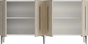 Rany 150 - White, Travertine, Silver