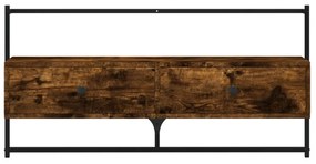 füstös tölgy színű szerelt fa fali TV szekrény 100,5x30x51 cm
