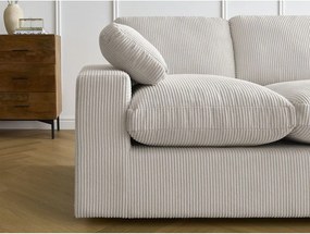 Bézs kordbársony sarokkanapé Belair – Bobochic Paris