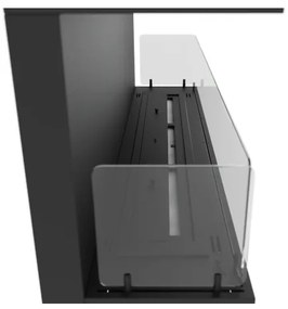 InFire -Beépített BIO kandalló 120x50 cm 5kW fekete
