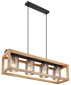 Globo 15497-4H - Csillár zsinóron PETTEY 4xE27/40W/230V