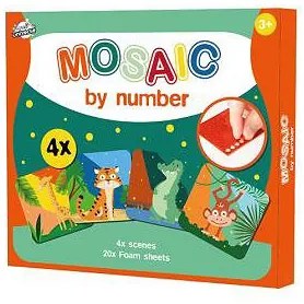 Állatos Jungle habszivacs mozaikos kreatív szett