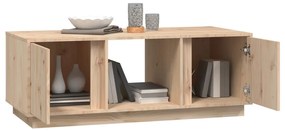 Tömör fenyőfa dohányzóasztal 110 x 50 x 40 cm