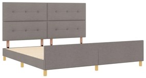 Taupe Ágykeret 200x200 cm Szövet