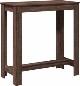 vidaXL barna tölgy színű szerelt fa bárasztal 102 x 50 x 103,5 cm