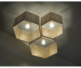 Duolla - Felületre szerelhető csillár ROLLER TRIO HEX 3xE27/15W/230V fehér/arany