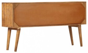 tömör mangófa tálalószekrény nyomtatott mintával 130x30x70 cm