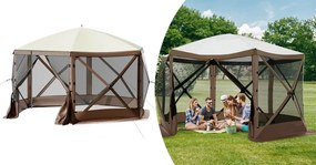 8 személyes vízálló kemping sátor, tárolóval és szúnyoghálóval